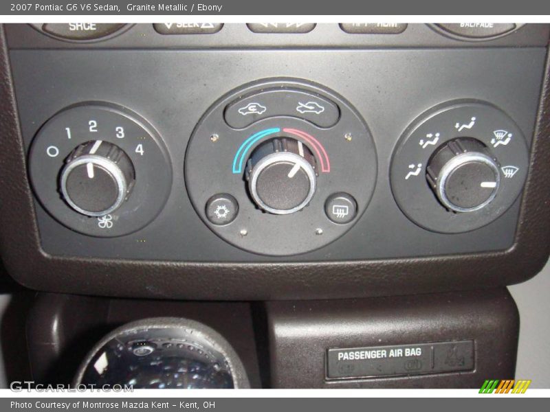 Granite Metallic / Ebony 2007 Pontiac G6 V6 Sedan
