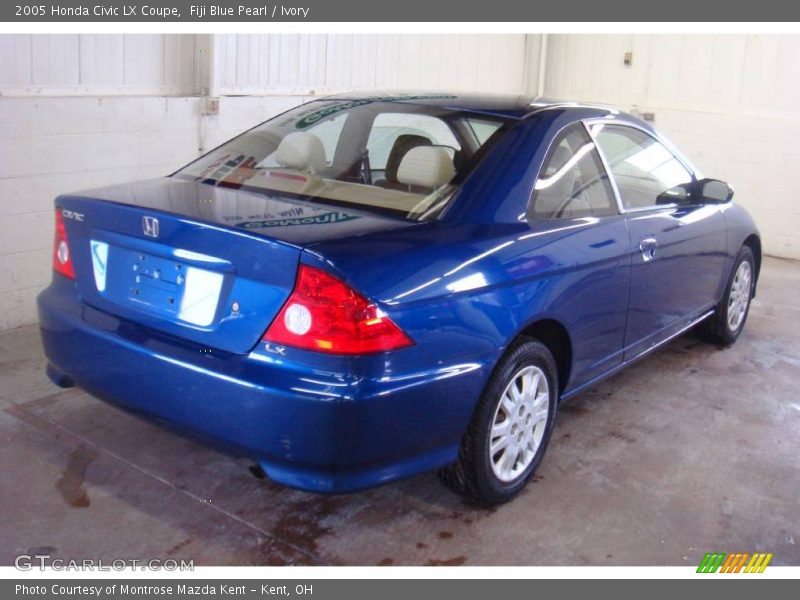 Fiji Blue Pearl / Ivory 2005 Honda Civic LX Coupe
