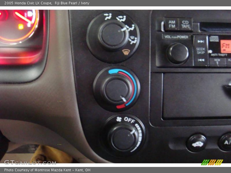 Fiji Blue Pearl / Ivory 2005 Honda Civic LX Coupe