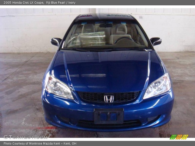 Fiji Blue Pearl / Ivory 2005 Honda Civic LX Coupe