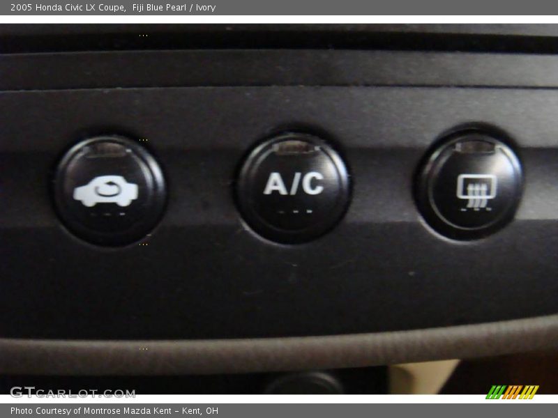 Fiji Blue Pearl / Ivory 2005 Honda Civic LX Coupe