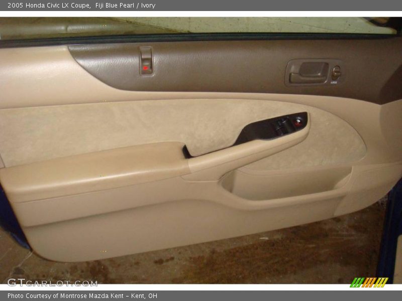 Fiji Blue Pearl / Ivory 2005 Honda Civic LX Coupe