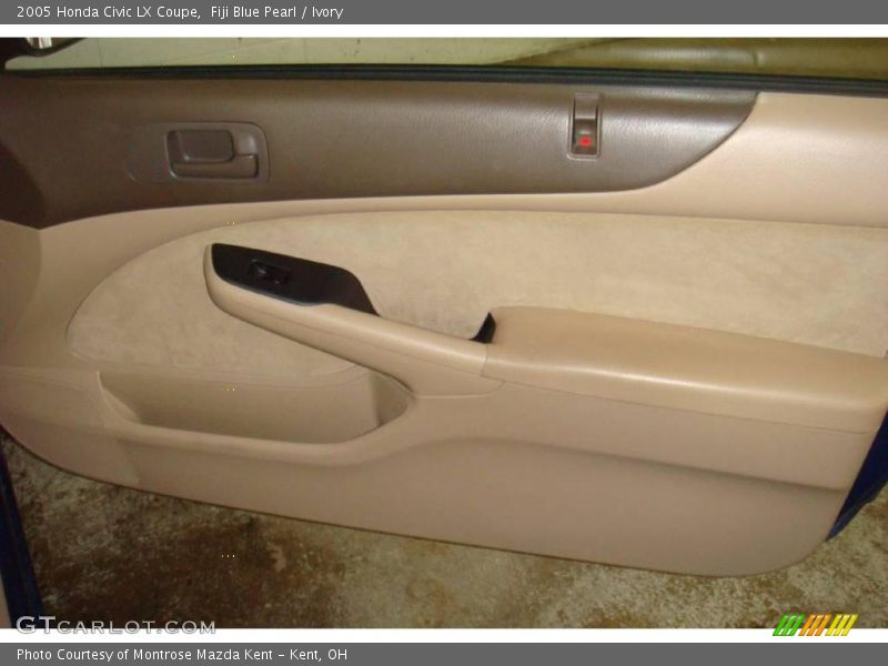 Fiji Blue Pearl / Ivory 2005 Honda Civic LX Coupe
