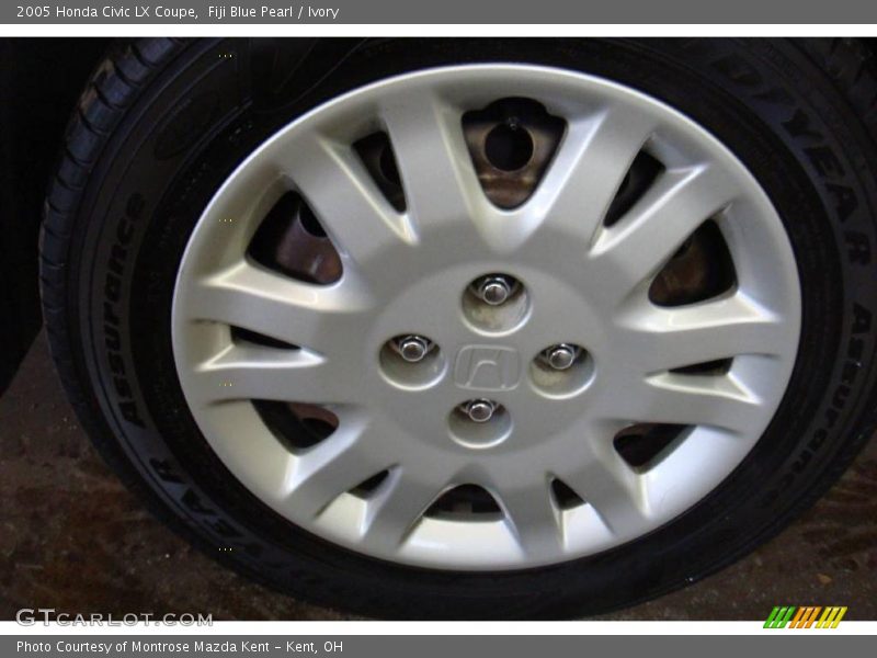 Fiji Blue Pearl / Ivory 2005 Honda Civic LX Coupe