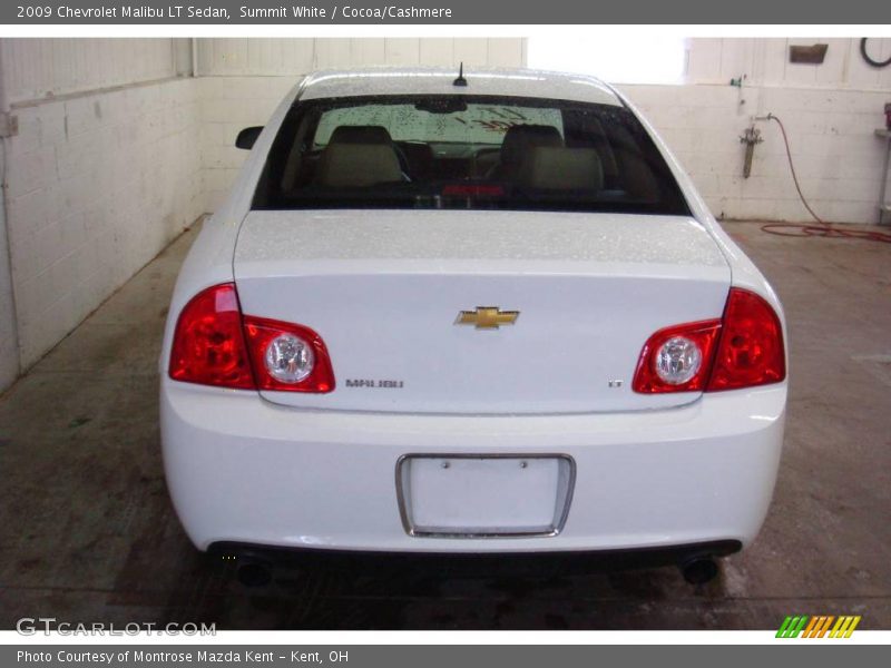 Summit White / Cocoa/Cashmere 2009 Chevrolet Malibu LT Sedan