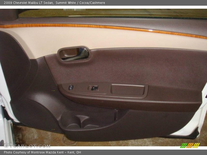 Summit White / Cocoa/Cashmere 2009 Chevrolet Malibu LT Sedan