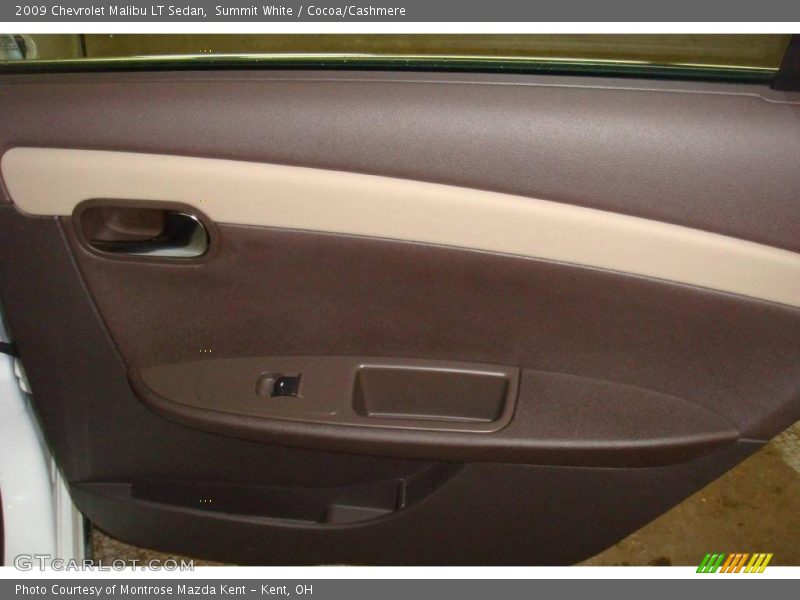 Summit White / Cocoa/Cashmere 2009 Chevrolet Malibu LT Sedan