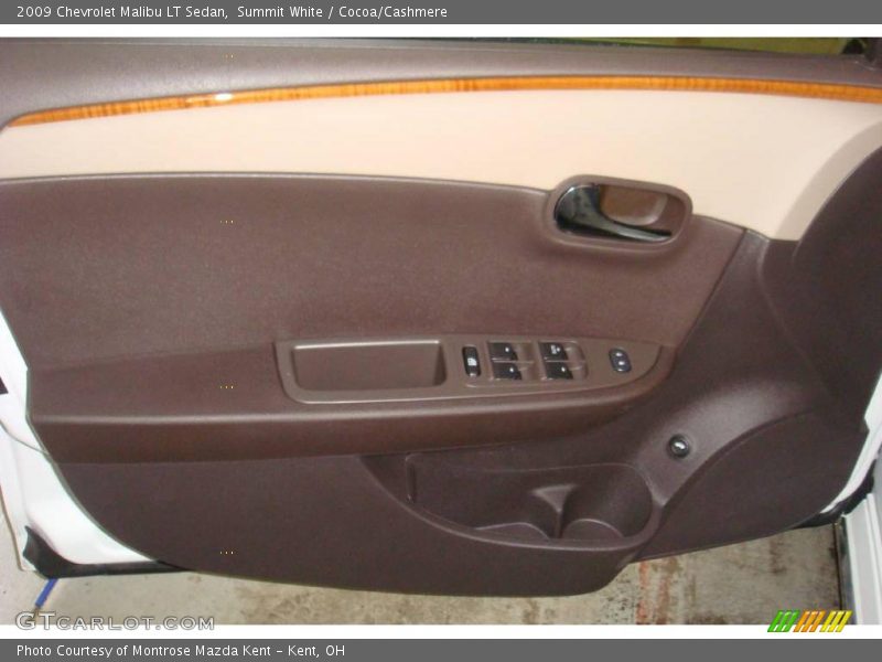 Summit White / Cocoa/Cashmere 2009 Chevrolet Malibu LT Sedan
