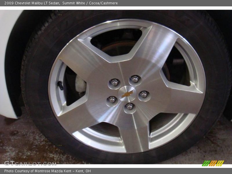 Summit White / Cocoa/Cashmere 2009 Chevrolet Malibu LT Sedan