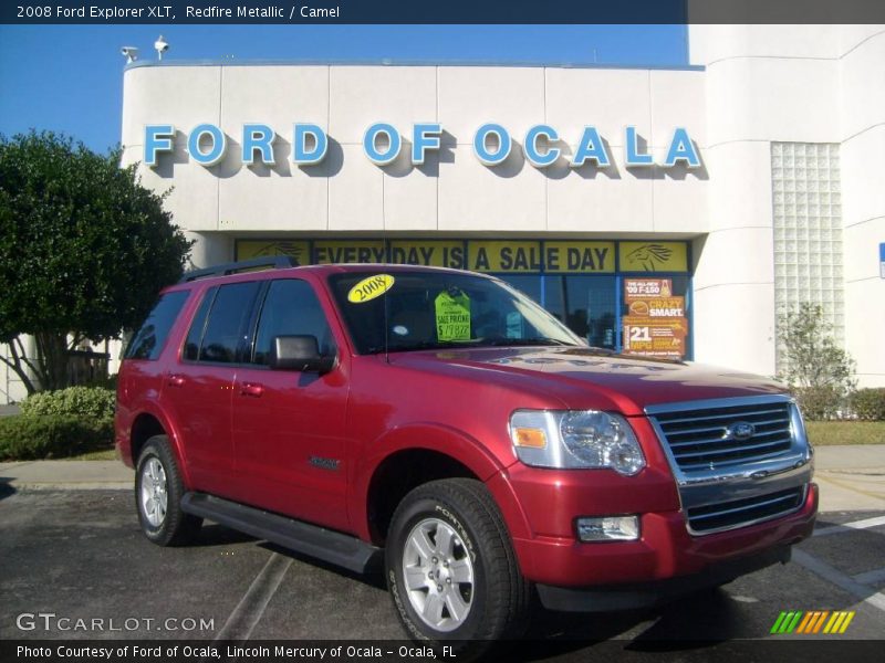 Redfire Metallic / Camel 2008 Ford Explorer XLT