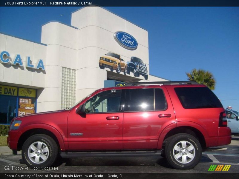 Redfire Metallic / Camel 2008 Ford Explorer XLT