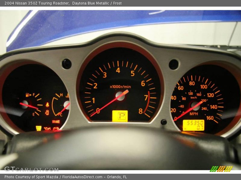 Daytona Blue Metallic / Frost 2004 Nissan 350Z Touring Roadster