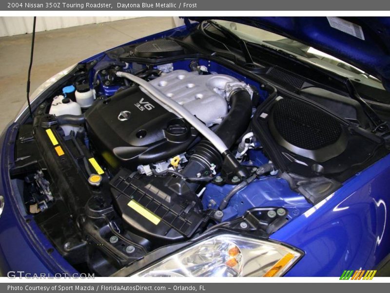 Daytona Blue Metallic / Frost 2004 Nissan 350Z Touring Roadster