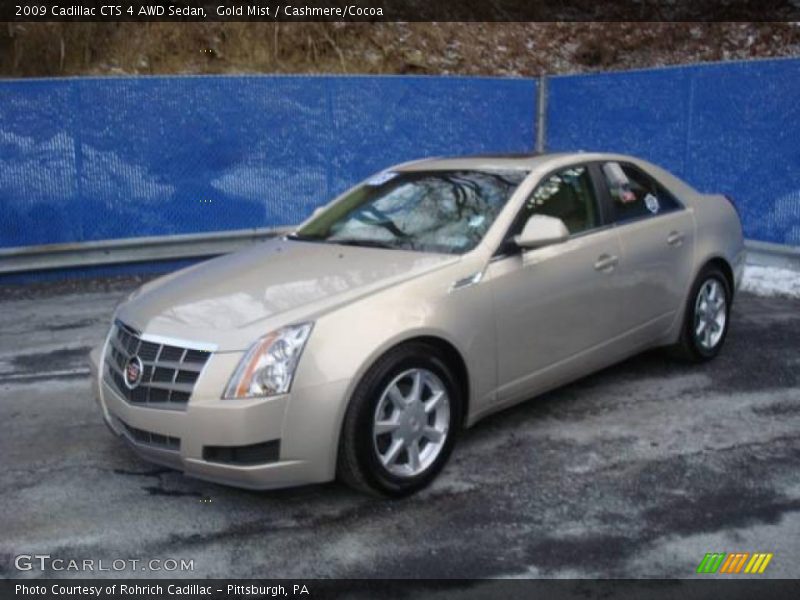 Gold Mist / Cashmere/Cocoa 2009 Cadillac CTS 4 AWD Sedan