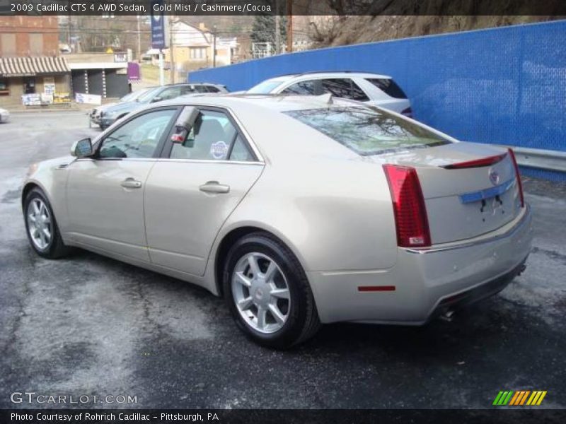 Gold Mist / Cashmere/Cocoa 2009 Cadillac CTS 4 AWD Sedan