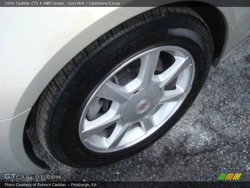 Gold Mist / Cashmere/Cocoa 2009 Cadillac CTS 4 AWD Sedan