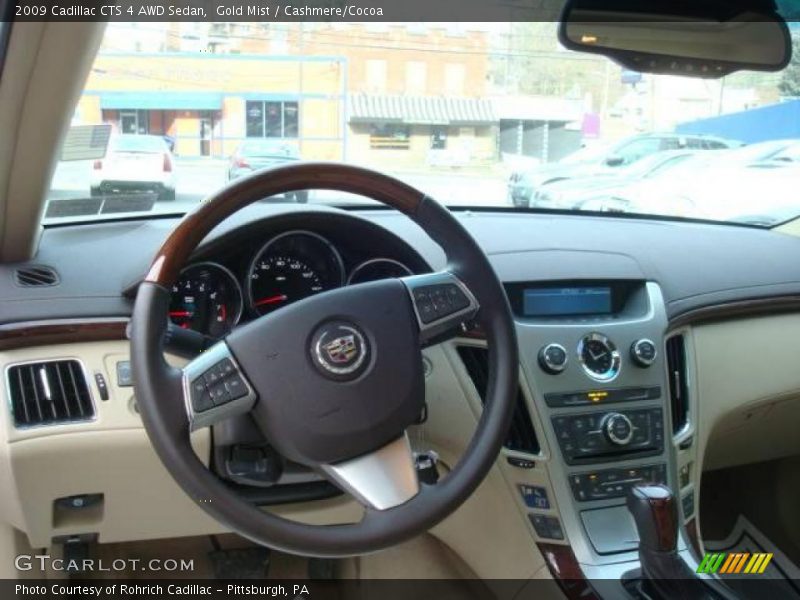 Gold Mist / Cashmere/Cocoa 2009 Cadillac CTS 4 AWD Sedan