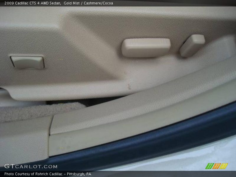 Gold Mist / Cashmere/Cocoa 2009 Cadillac CTS 4 AWD Sedan