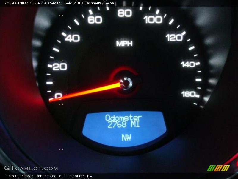 Gold Mist / Cashmere/Cocoa 2009 Cadillac CTS 4 AWD Sedan