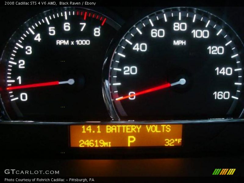 Black Raven / Ebony 2008 Cadillac STS 4 V6 AWD