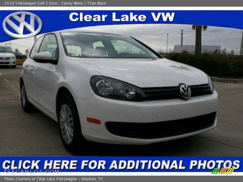 Candy White / Titan Black 2010 Volkswagen Golf 2 Door