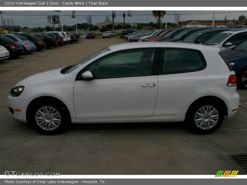 Candy White / Titan Black 2010 Volkswagen Golf 2 Door