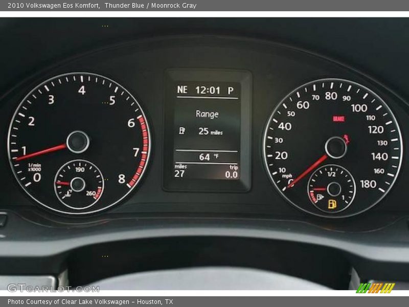 Thunder Blue / Moonrock Gray 2010 Volkswagen Eos Komfort