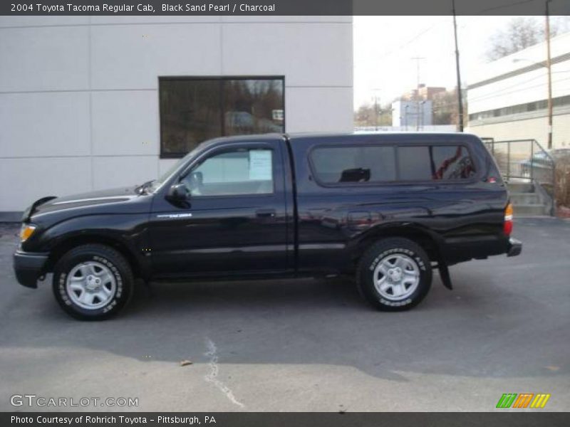 Black Sand Pearl / Charcoal 2004 Toyota Tacoma Regular Cab