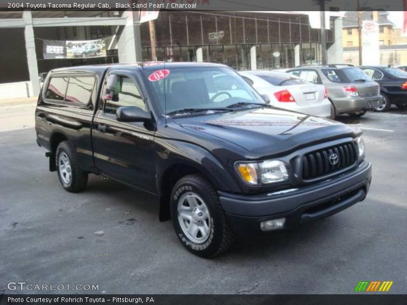 Black Sand Pearl / Charcoal 2004 Toyota Tacoma Regular Cab