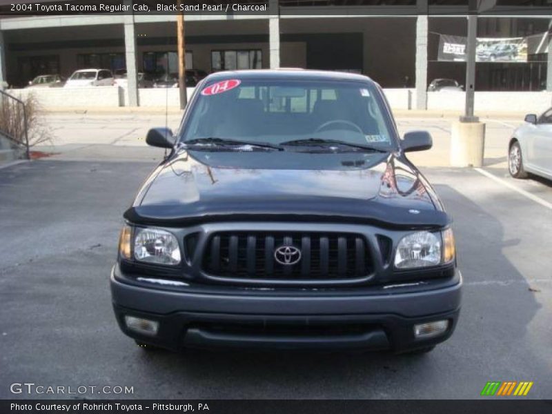 Black Sand Pearl / Charcoal 2004 Toyota Tacoma Regular Cab