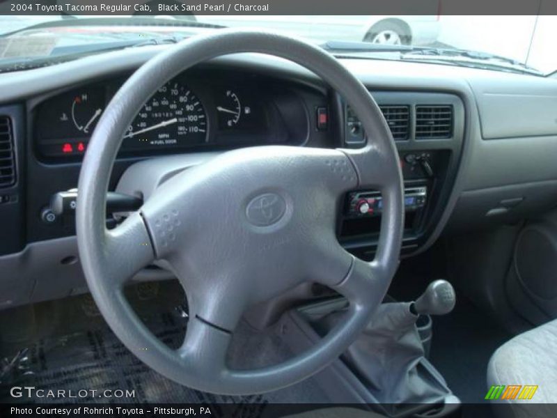 Black Sand Pearl / Charcoal 2004 Toyota Tacoma Regular Cab