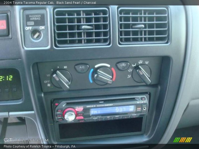 Black Sand Pearl / Charcoal 2004 Toyota Tacoma Regular Cab