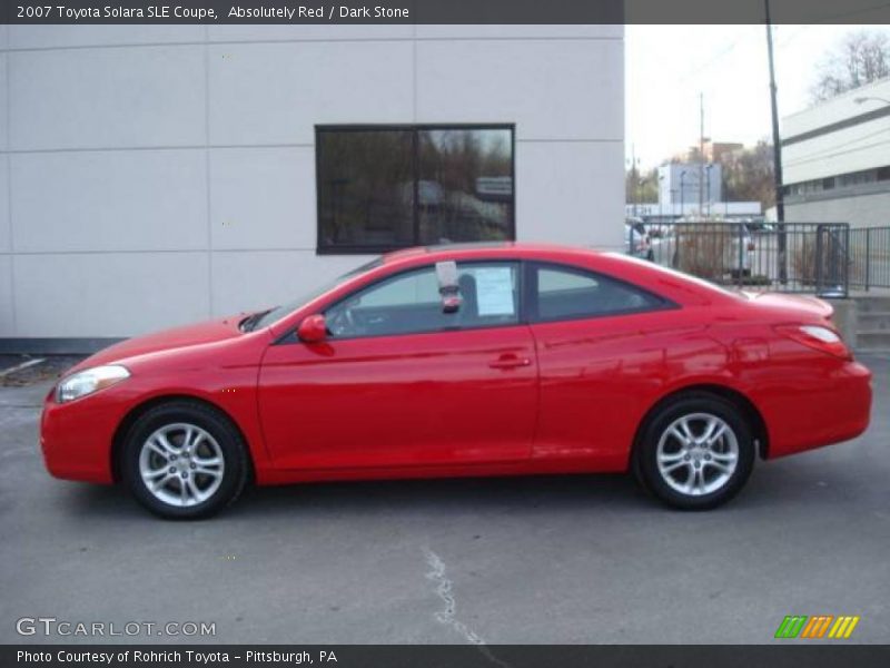 Absolutely Red / Dark Stone 2007 Toyota Solara SLE Coupe