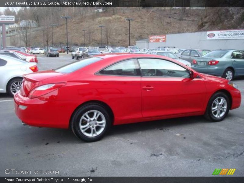 Absolutely Red / Dark Stone 2007 Toyota Solara SLE Coupe