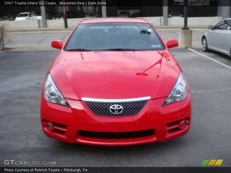 Absolutely Red / Dark Stone 2007 Toyota Solara SLE Coupe