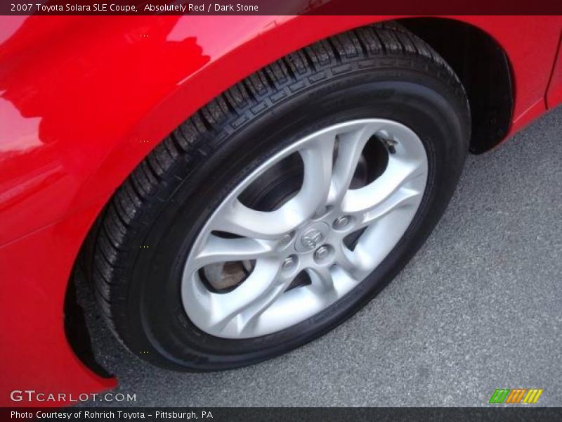 Absolutely Red / Dark Stone 2007 Toyota Solara SLE Coupe