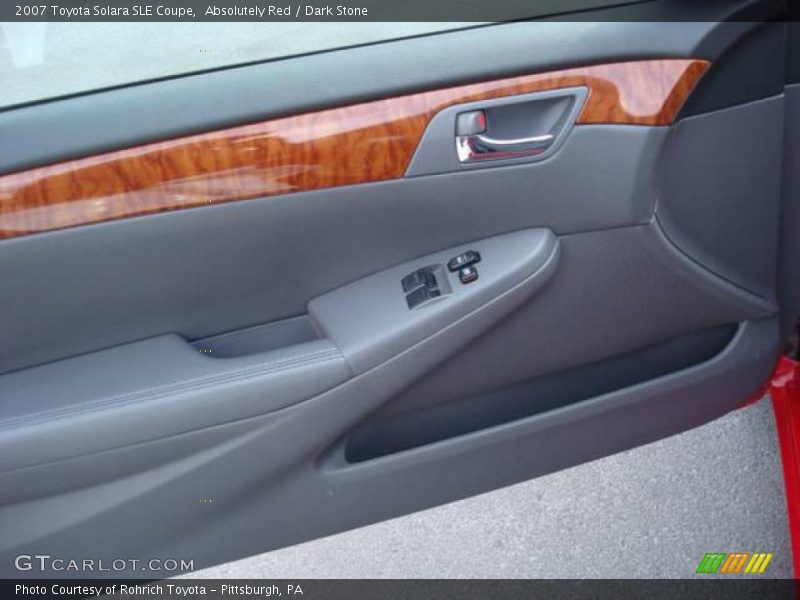 Absolutely Red / Dark Stone 2007 Toyota Solara SLE Coupe