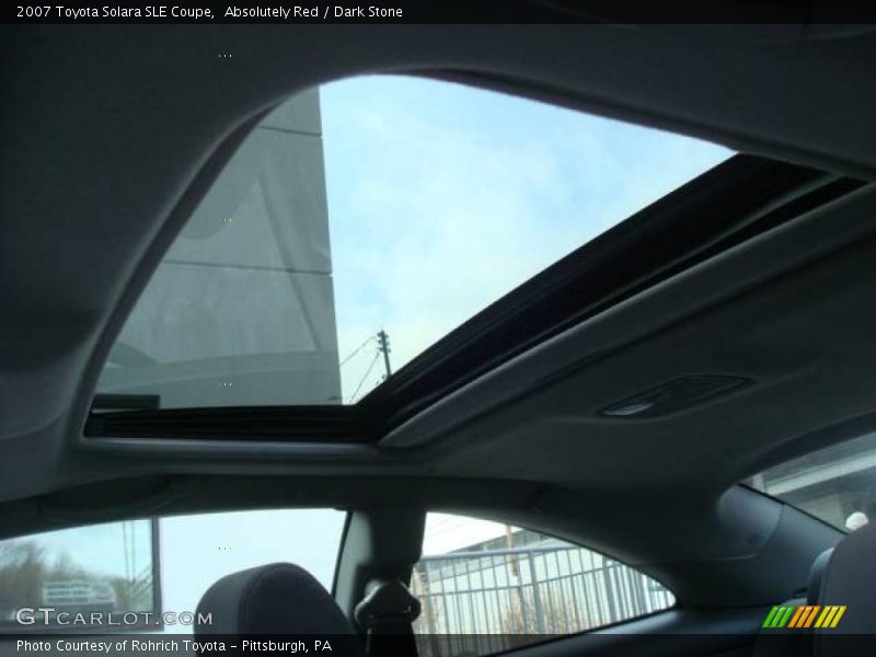 Absolutely Red / Dark Stone 2007 Toyota Solara SLE Coupe