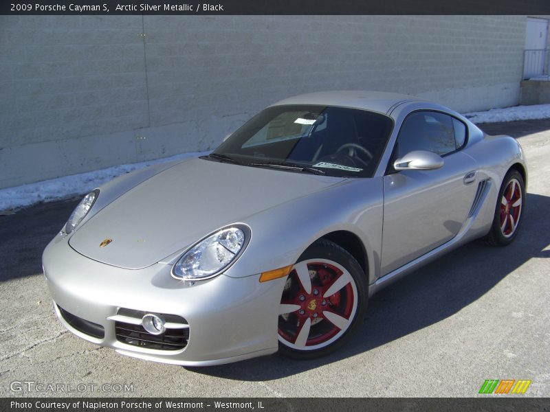 Arctic Silver Metallic / Black 2009 Porsche Cayman S