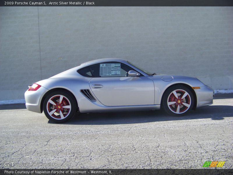 Arctic Silver Metallic / Black 2009 Porsche Cayman S