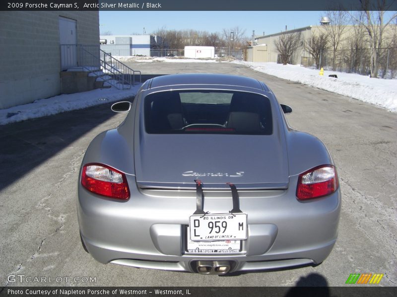 Arctic Silver Metallic / Black 2009 Porsche Cayman S