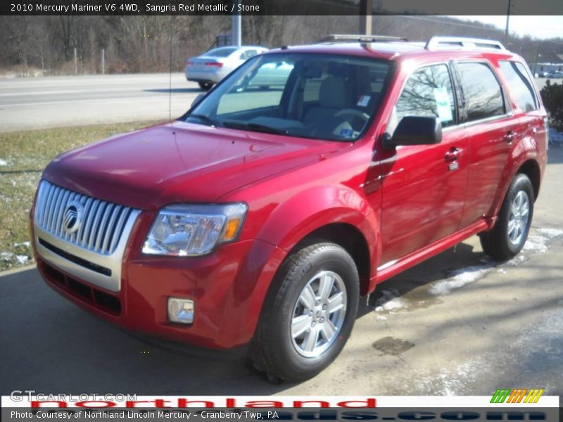 Sangria Red Metallic / Stone 2010 Mercury Mariner V6 4WD