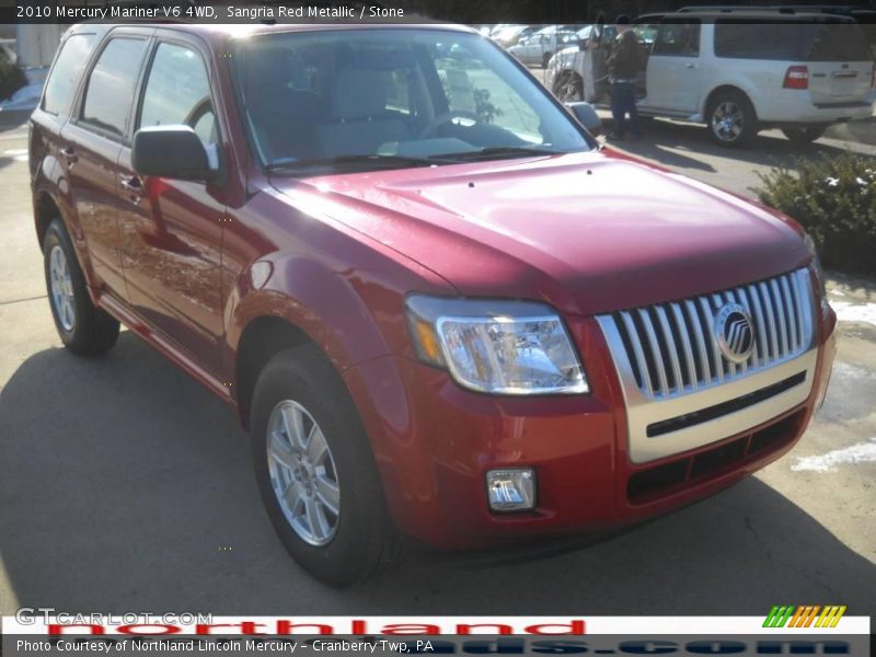 Sangria Red Metallic / Stone 2010 Mercury Mariner V6 4WD