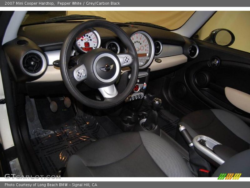 Pepper White / Grey/Carbon Black 2007 Mini Cooper Hardtop