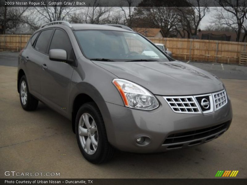 Gotham Gray / Black 2009 Nissan Rogue SL