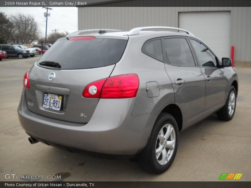 Gotham Gray / Black 2009 Nissan Rogue SL