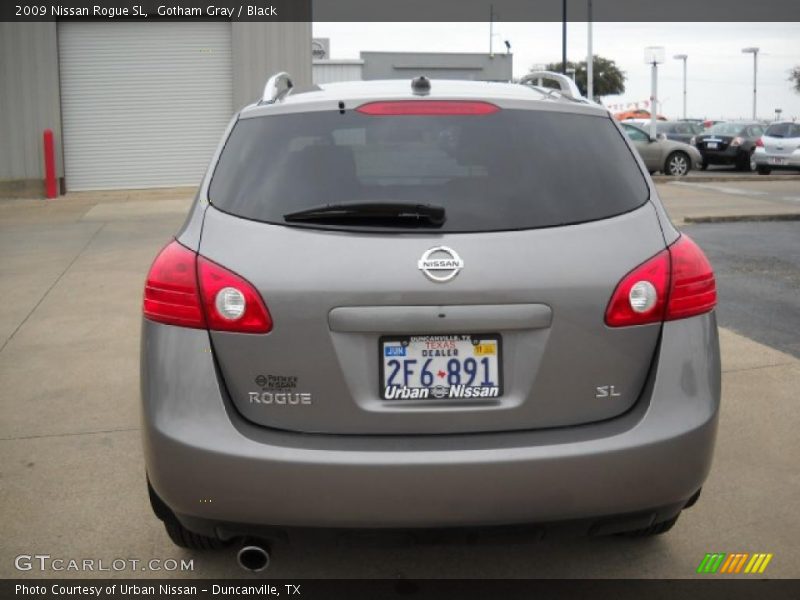 Gotham Gray / Black 2009 Nissan Rogue SL