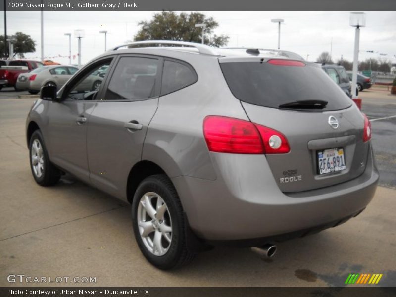 Gotham Gray / Black 2009 Nissan Rogue SL