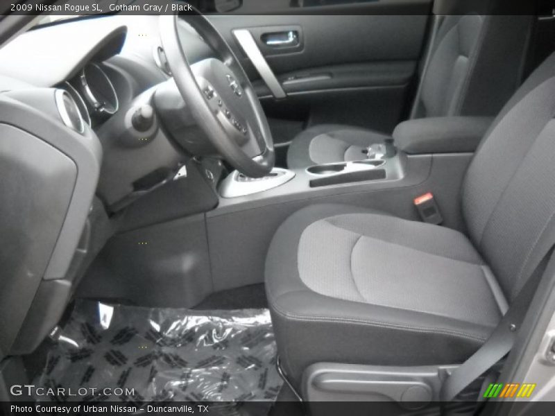 Gotham Gray / Black 2009 Nissan Rogue SL
