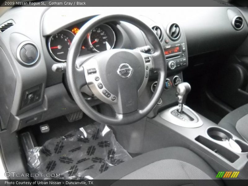 Gotham Gray / Black 2009 Nissan Rogue SL